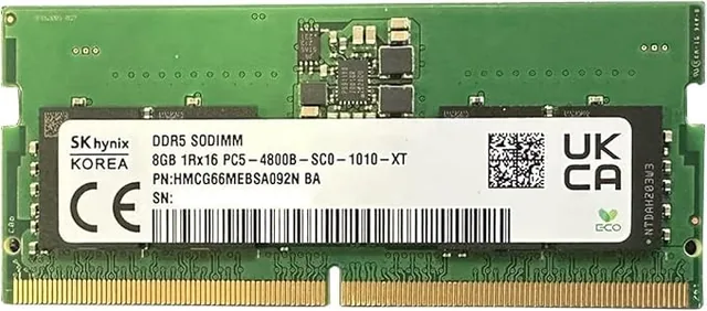 MEMORIA RAM DDR5 16GB SODIMM 4800