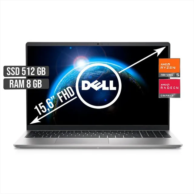 DELL INSPIRON 15 RYZEN 5 7000 512 GB